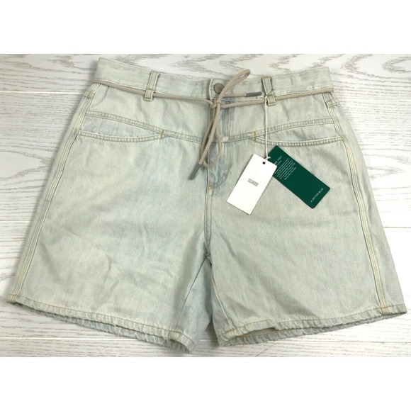 Closed Organic Cotton Denim Shorts Women 27 Blue Candiani Made In Italy New - Picture 1 of 16